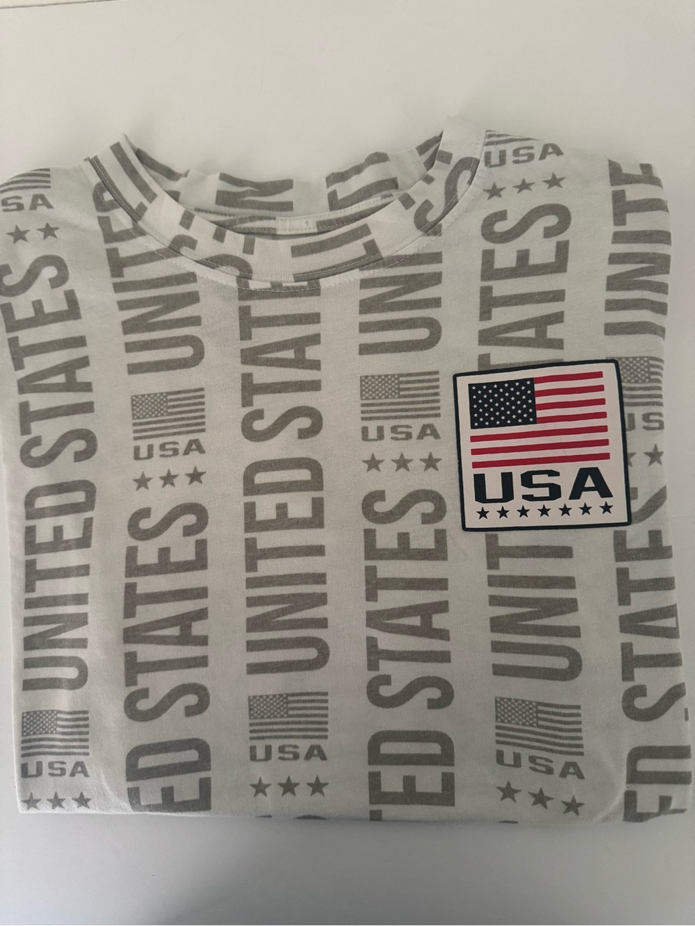 Women's USA Graphic Short-Sleeve Tee - White/Gray
